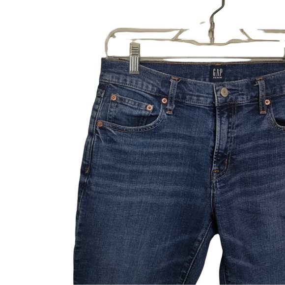 Gap Girlfriend Jeans Mid Rise Size 27 Relaxed Fit Straight Leg Boyfriend Jeans - Picture 4 of 11